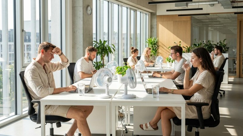 Büroklima unter Extremhitze: Wie Unternehmen Produktivität und Gesundheit sichern