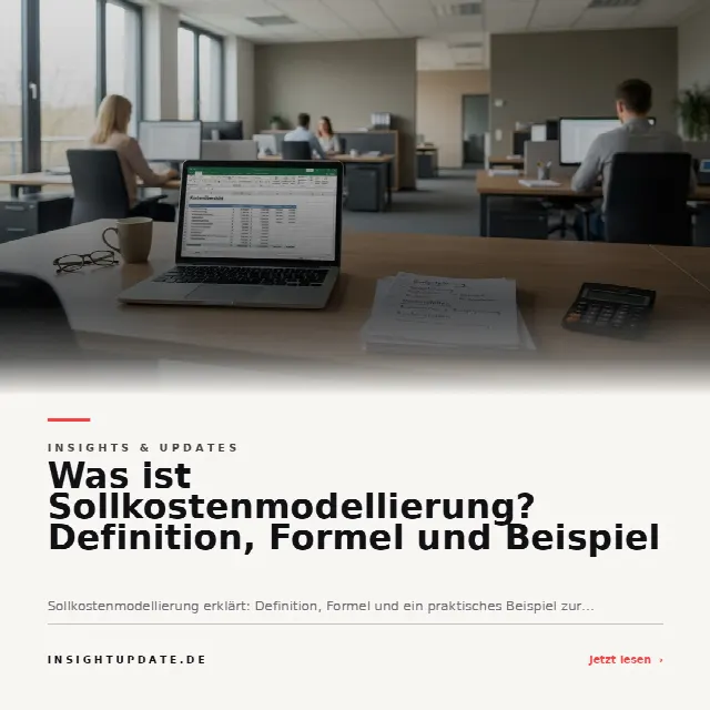 Share-Card fuer Was ist Sollkostenmodellierung? Definition, Formel und Beispiel